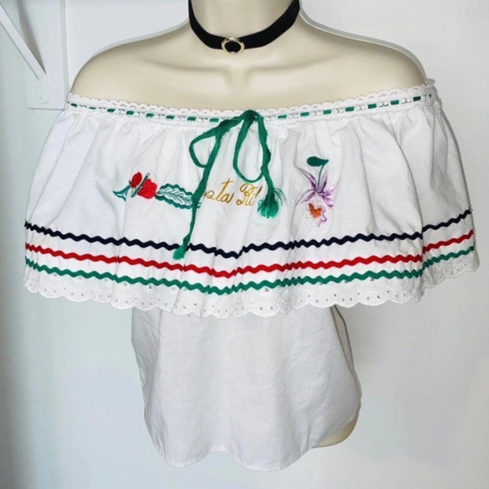 Vintage handmade embroidered blouse